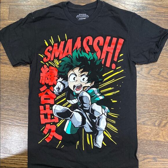 My Hero Academia Black Graphic T-Shirt Size Small Funimation Anime Tee - Picture 6 of 6